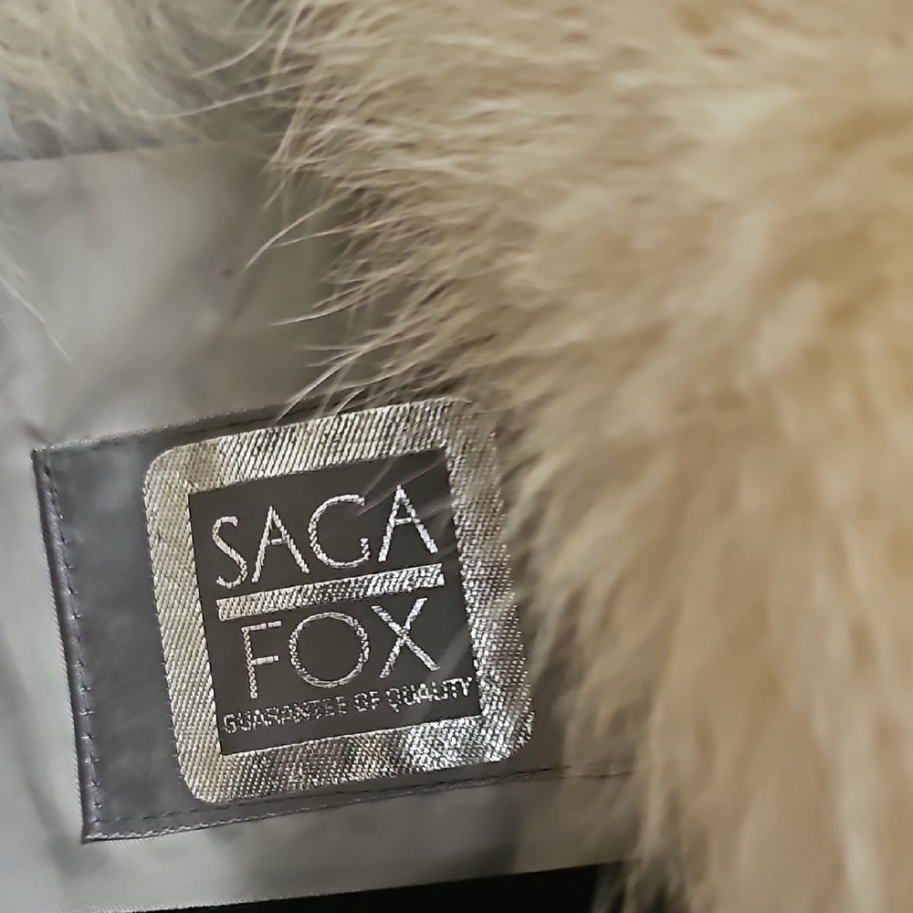 Saga Fox Cream Fur Coat